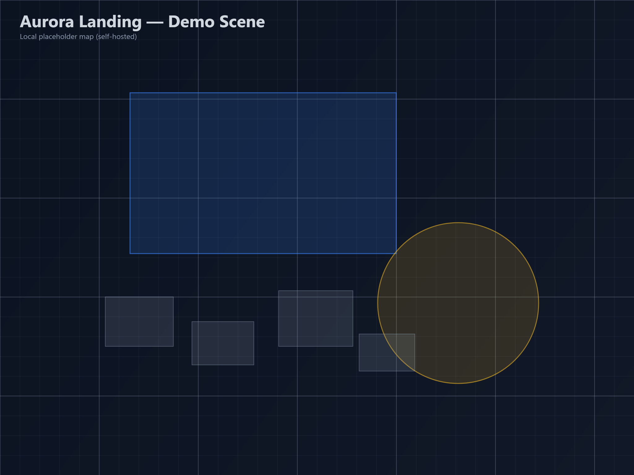 Aethera VTT demo world map preview.
